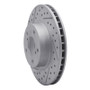 R1 90-01 Subaru Impreza Front Left Drilled & Slotted Geo-Carbon Rotor