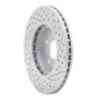 R1 98-22 Acura Csx Front Left Drilled & Slotted Geo-Carbon Rotor