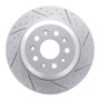 R1 18-25 Jeep Wrangler Rear Right Drilled & Slotted Geo-Carbon Rotor