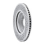 R1 13-22 Honda Accord Sedan Front Right Drilled & Slotted Geo-Carbon Rotor