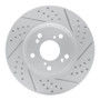R1 13-26 Honda Hr-V Front Right Drilled & Slotted Geo-Carbon Rotor