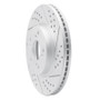 R1 13-26 Honda Hr-V Front Right Drilled & Slotted Geo-Carbon Rotor