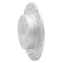 R1 03-08 Acura Tsx Rear Left Drilled & Slotted Geo-Carbon Rotor