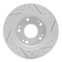 R1 03-08 Acura Tsx Rear Left Drilled & Slotted Geo-Carbon Rotor