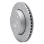 R1 07-12 Dodge Nitro Front Right Drilled & Slotted Geo-Carbon Rotor