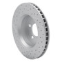 R1 07-12 Dodge Nitro Front Right Drilled & Slotted Geo-Carbon Rotor