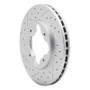 R1 90-97 Acura Cl Front Left Drilled & Slotted Geo-Carbon Rotor