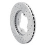 R1 90-97 Acura Cl Front Left Drilled & Slotted Geo-Carbon Rotor