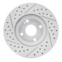 R1 01-05 Mazda Miata Front Right Drilled & Slotted Geo-Carbon Rotor