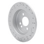 R1 02-15 Mini Cooper (Excl Clubman Rear Right Drilled & Slotted Geo-Carbon Rotor