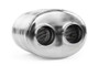 APR Premium Sound Absorption Muffler - Dual 63.5mm (2.5in) Oval Body (220x 169x 260)