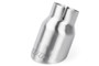 APR Double-Walled 3.5in Slash-Cut Tips - Brushed Silver - Set of 2