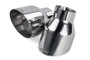 APR Single-Walled 4in Slash-Cut Tips - Polished Silver - Set of 2