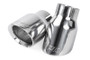 APR Double-Walled 3.5in Slash-Cut Tips - Polished Silver - Set of 2