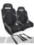 Polaris RZR GT3 Suspension Seats Kit - Black Gray