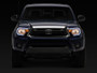 Raxiom 12-15 Toyota Tacoma Axial Series Headlights/Seq LED Bar- Black- Clear Lens