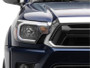 Raxiom 12-15 Toyota Tacoma Axial Series Headlights/Seq LED Bar- Black- Clear Lens