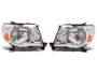 Raxiom 05-11 Toyota Tacoma Axial Series OE Replacement Headlights- Chrome Housing- Clear Lens