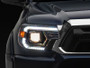 Raxiom 12-15 Toyota Tacoma Axial Series Switchback Projector Headlights- Chrome- Clear Lens