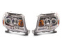 Raxiom 05-09 Toyota Tacoma Super White LED Halo Projector Headlights- Chrome Housing- Clear Lens