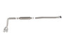 aFe Rebel Series 3in 304 Stainless Middle-Side Exit System Polished Toyota Hilux 15-26 L4-2.4/2.8L