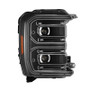 AlphaRex 23-26 Ford F-250 SD LUXX LED Proj Headlights Blk w/Activ Light/Seq Signal/Switchback