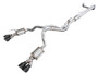 AWE Tuning 2021+ Cadillac Escalade 6.2L ESV 0FG Dual Exit Exhaust System w/ 5in Diamond Blk Tips