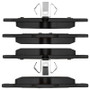 R1 05-18 Mercedes-Benz R500 Rear Semi Met Brake Pads