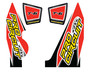T-6 Wrap/end Cap Decals Yz250f Replacement Muffler Stickers