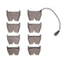 R1 17-21 Lamborghini Huracan Front Semi Met Brake Pads