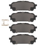 R1 03-08 Subaru Impreza Rear Performance Sport Brake Pads