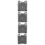 R1 91-09 Mercedes-Benz SLK32 AMG Rear Ceramic Brake Pads