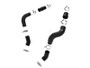 aFe BladeRunner 3in & 3-1/2in AL Hot and Cold Charge Pipe Kit Black RAM Diesel Trucks 25-26 L6-6.7L