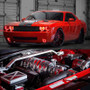 Oracle 08-14 Dodge Challenger LED Projector Headlight Halo Kit - Red