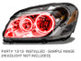Oracle 06-11 Buick Lucerne LED Headlight Halo Kit - Red