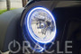 Oracle 7in Round Surface Mount LED Headlight Halo Kit - Red