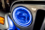 Oracle 97-06 Jeep Wrangler TJ Surface Mount LED Headlight Halo Kit - Blue