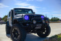 Oracle 07-17 Jeep Wrangler Surface Mount LED Headlight Halo Kit - Blue