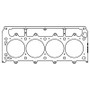 Cometic Gasket GM LSX Gen-4 SB V8 .063in DST Cyl. HG - 4.165in Bore - 1/2in & 3/8in Studs - RHS