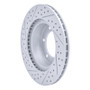 R1 95-04 Toyota 4Runner Front Right Drilled & Slotted Geo-Carbon Rotor