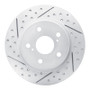 R1 08-18 Pontiac Vibe Rear Left Drilled & Slotted Geo-Carbon Rotor
