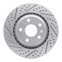 R1 08-15 Audi Tts Quattro Rear Left Drilled & Slotted Geo-Carbon Rotor