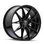 Kraze KR196 Evolve 19x8.5 / 5x114.3 BP / 35mm Offset / 73.1mm Hub Gloss Black Wheel