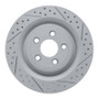 R1 06-15 Jaguar Super V8 Rear Right Drilled & Slotted Geo-Carbon Rotor