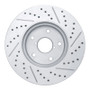 R1 15-19 Subaru Legacy Front Left Drilled & Slotted Geo-Carbon Rotor