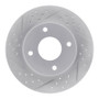 R1 07-17 Nissan Versa Front Left Drilled & Slotted Geo-Carbon Rotor