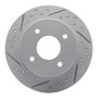 R1 89-98 Nissan 240SX Rear Left Drilled & Slotted Geo-Carbon Rotor