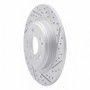 R1 17-20 Acura Mdx Rear Right Drilled & Slotted Geo-Carbon Rotor