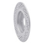 R1 17-20 Acura Mdx Rear Right Drilled & Slotted Geo-Carbon Rotor