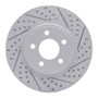 R1 03-11 Ford Crown Victoria Front Right Drilled & Slotted Geo-Carbon Rotor